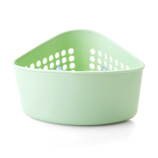 Sink Triangle Drain Basket Plastic Hanging Basket Storage Rack Kitchen Supplies Sink Suction Cup Storage Rack