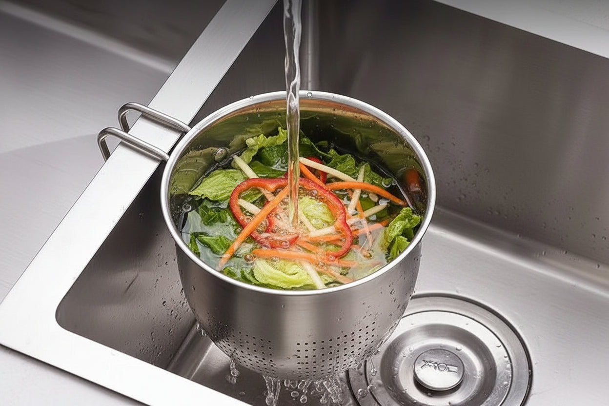 Stainless Steel Hanging Drain Basket Sink Garbage Filter Net