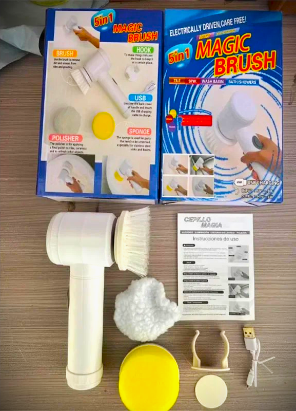 6/8pcs Set Electric Multifunction Cleaning Brushes for Bathroom and Kitchen Bathroom Product Kitchen and Household BathroomTool